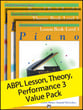 Alfred's Basic Piano Library Lesson, Theory, Recital Level 3 piano sheet music cover